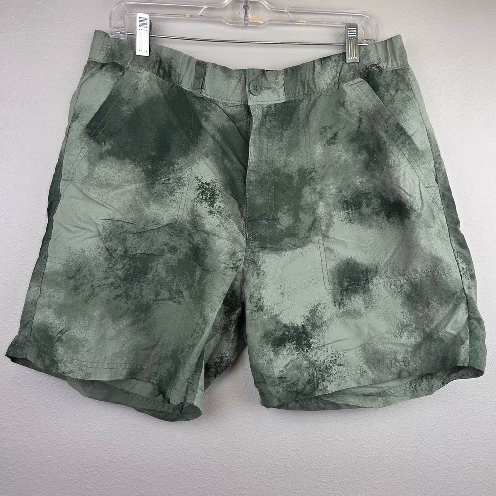 REI Co-op Mens Trail Shorts Large Green Outdoor Hiking‎ Gorpcore Size Large